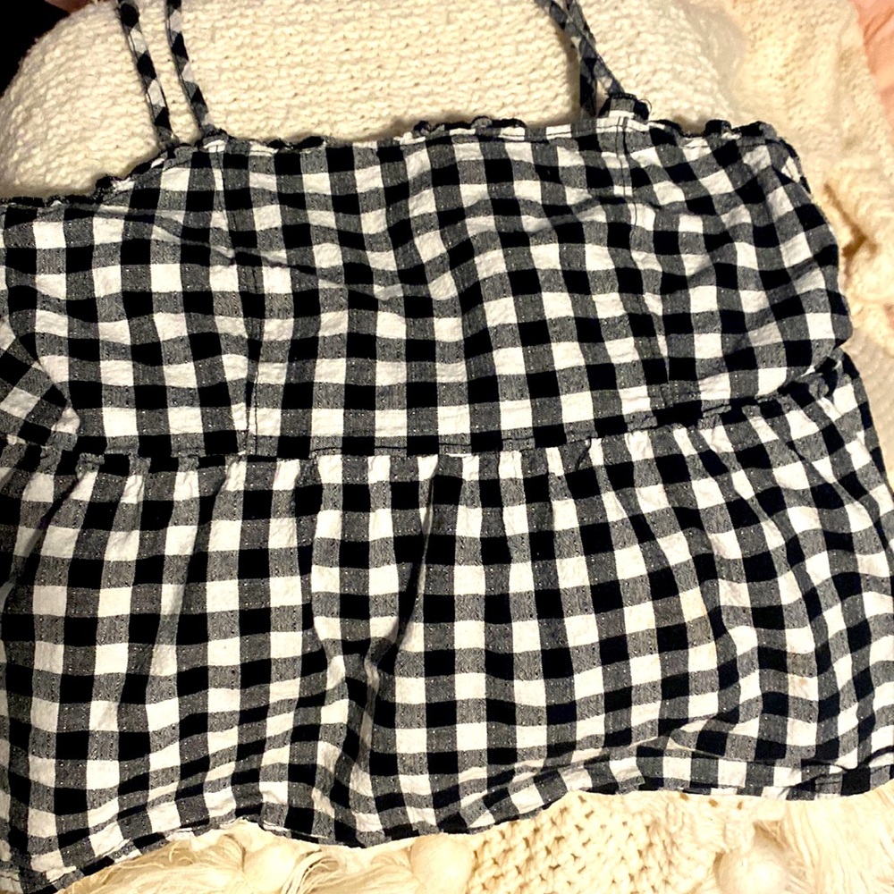Gingham tank top
